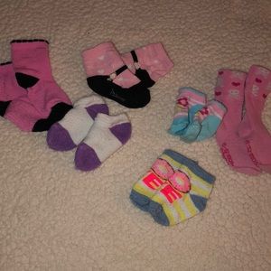 Baby girl socks bundle